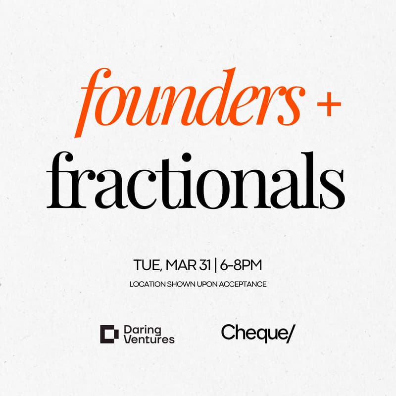 Cover Image for Founders & Fractionals