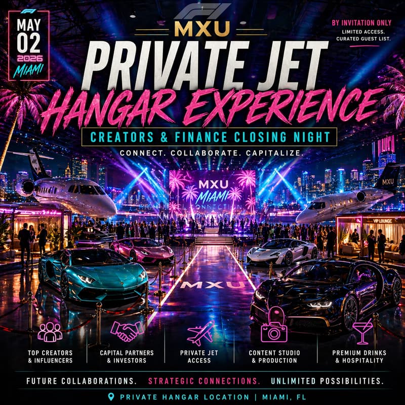 Cover Image for MXU: PRIVATE JET HANGAR EXPERIENCE