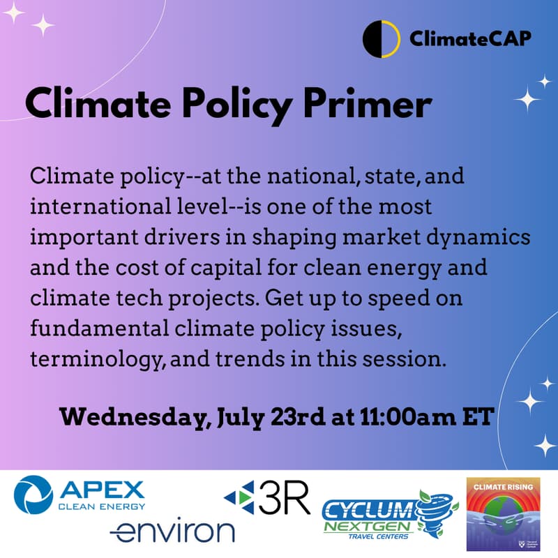 Cover Image for Climate Policy Primer