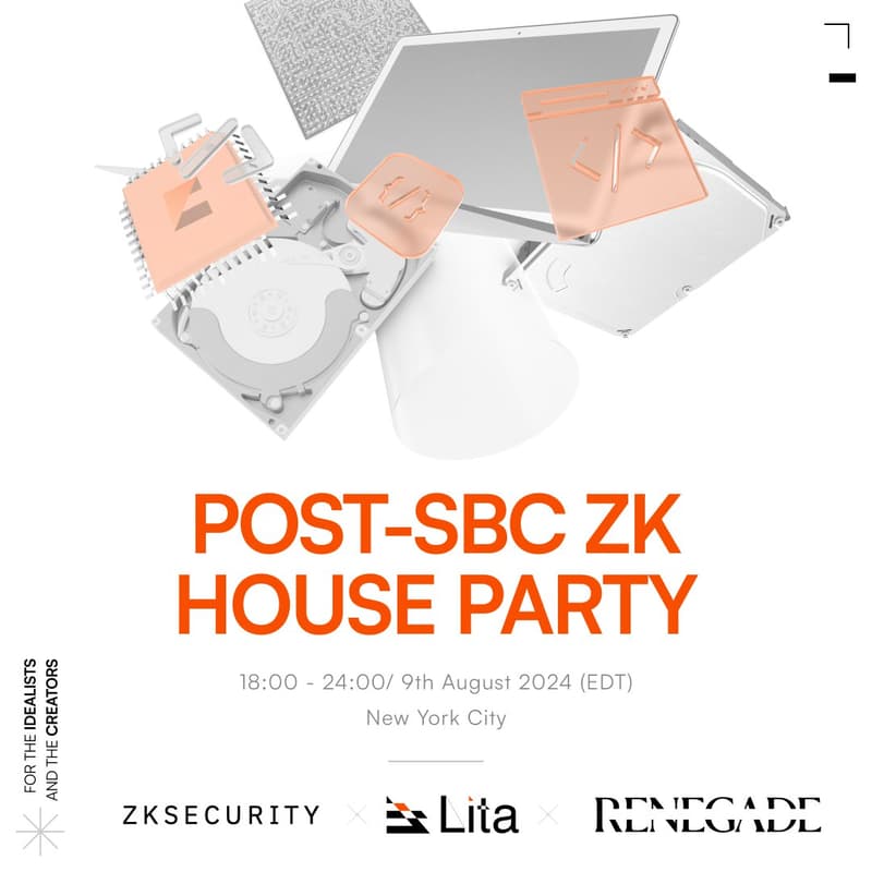 Cover Image for zkParty post-SBC with zkSecurity + Lita + Renegade