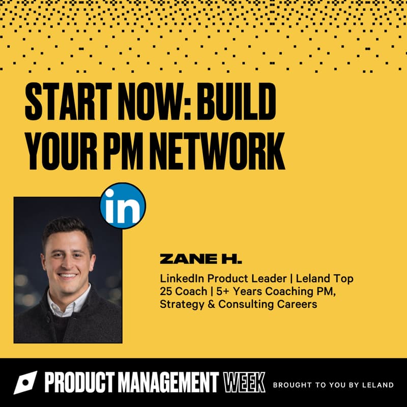 Cover Image for Start Now: Build Your PM Network