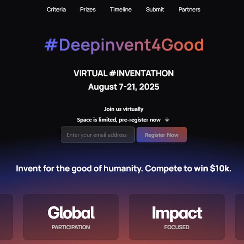 Cover Image for Deepinvent4Good Inventathon