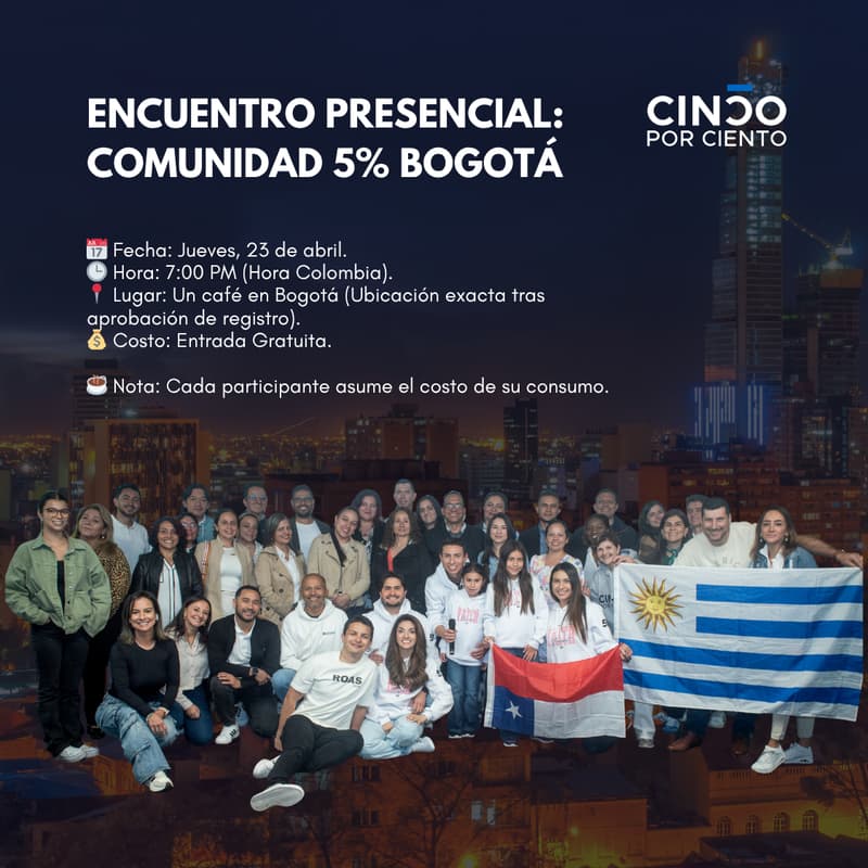 Foto de portada de Encuentro Presencial: Comunidad 5% Bogotá