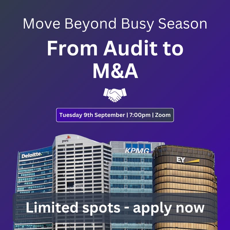 Cover Image for Audit to Mergers & Acquisitions