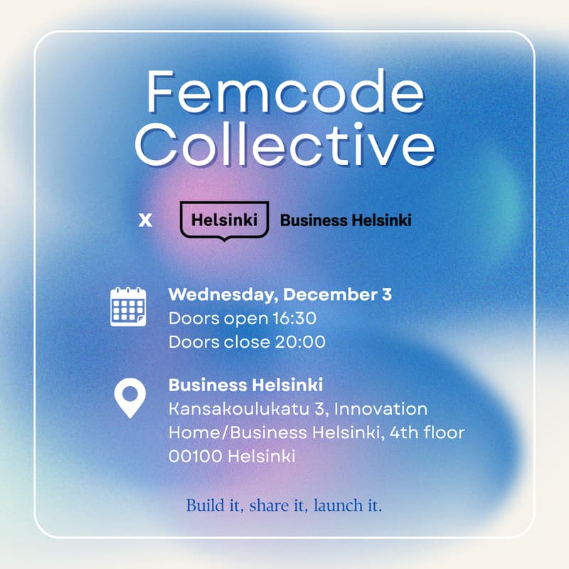 Cover Image for Femcode Collective x Helsinki: Vibe coding kick-off