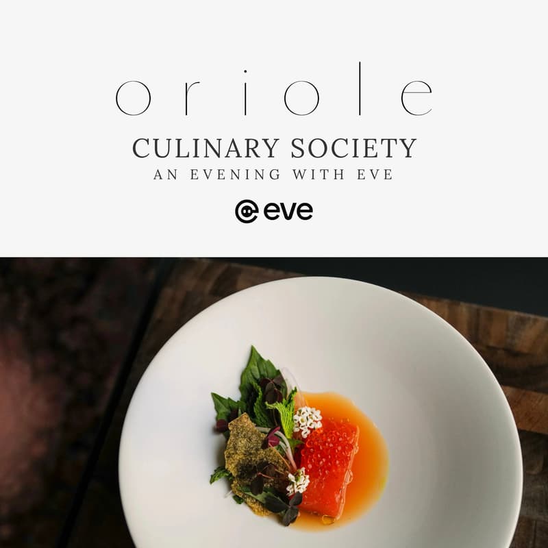 Cover Image for Culinary Society: An Evening at Oriole