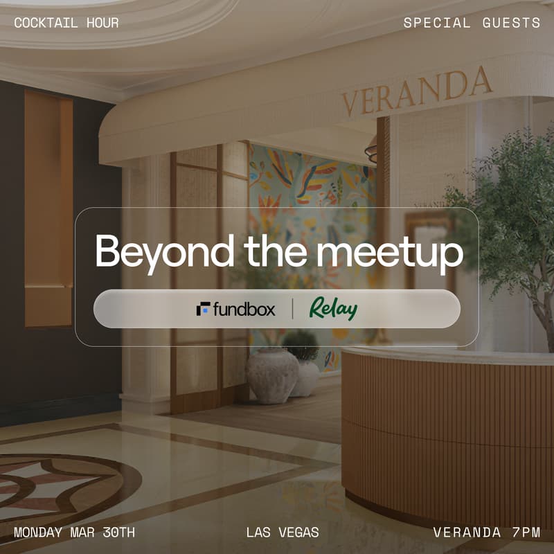 Cover Image for Beyond the meetup: A dinner and fireside chat with Fundbox & Relay