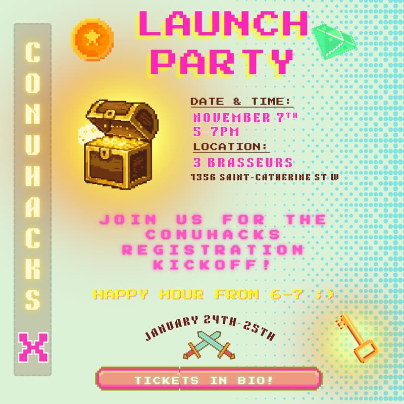 Cover Image for CONUHACKS X LAUNCH PARTY ⭐️