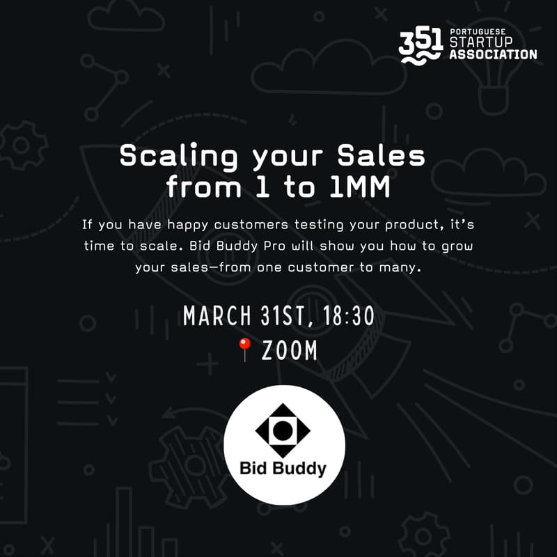Cover Image for Startuppers: Scaling your Sales from 1 to 1M