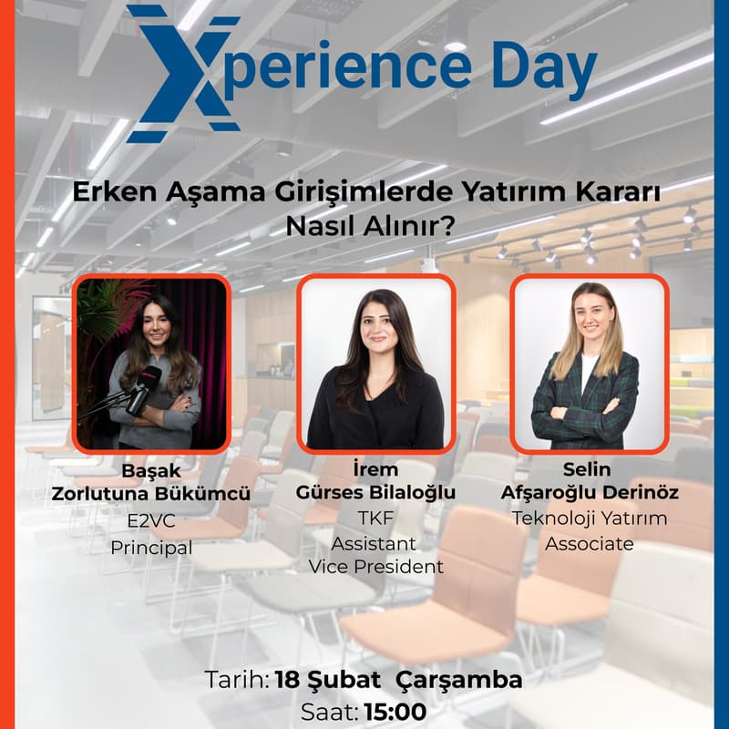 Cover Image for Xperience Day: Erken Aşama Girişimlerde Yatırım Kararı Nasıl Alınır?