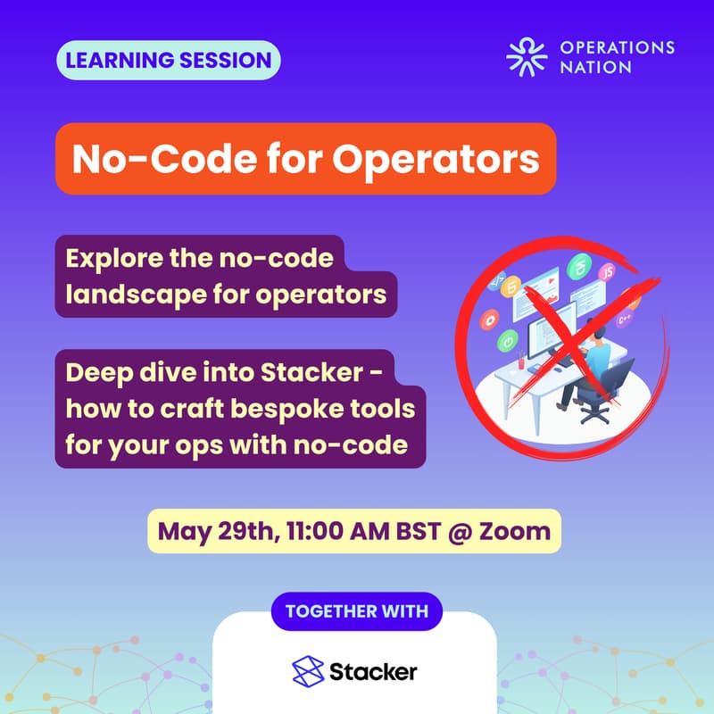 Cover Image for No-Code for Operators 