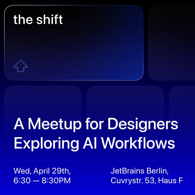 Cover Image for The Shift: A Meetup for Designers Exploring AI Workflows