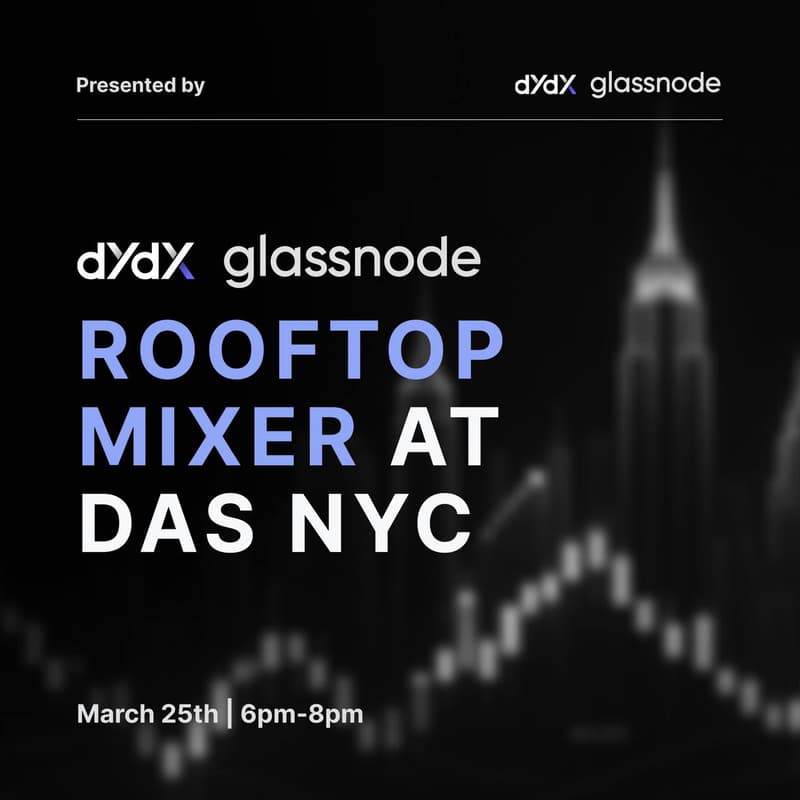 Cover Image for dYdX & Glassnode Rooftop Mixer - DAS NYC