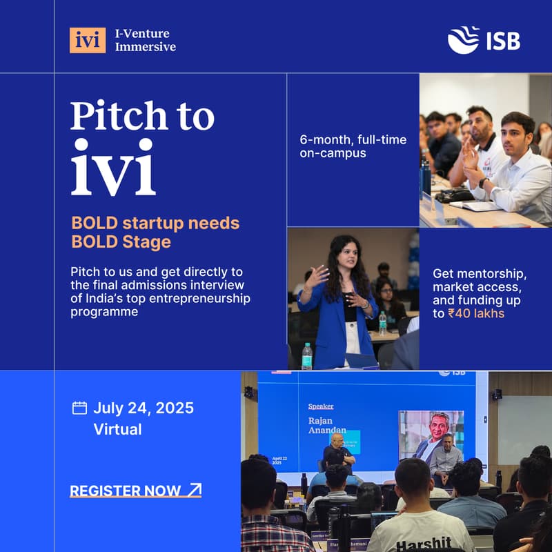 Cover Image for Pitch Virtually to Join ivi Cohort 3 –  July 24, 2025 | 10:00 AM - 6:00 PM