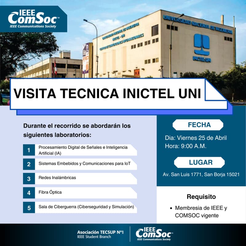 Foto de portada de Visita Tecnica: INICTEL UNI