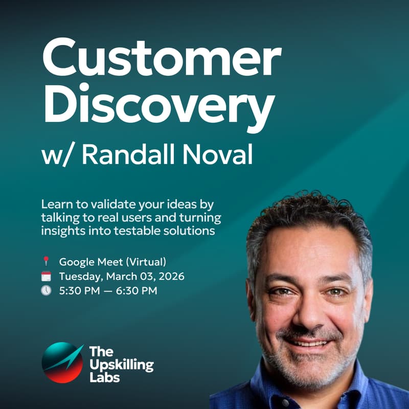 Cover Image for Customer Discovery w/ Randall Noval