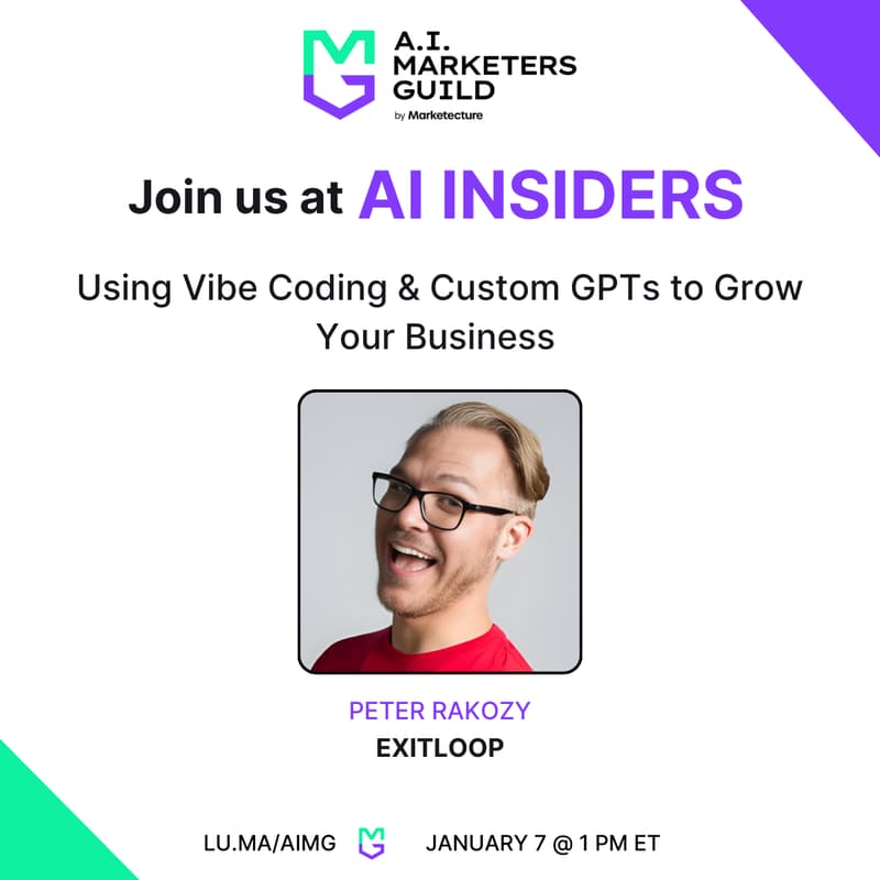 Cover Image for AI Insiders with Peter Rakozy on Using Vibe Coding & Custom GPTs to Grow Your Business
