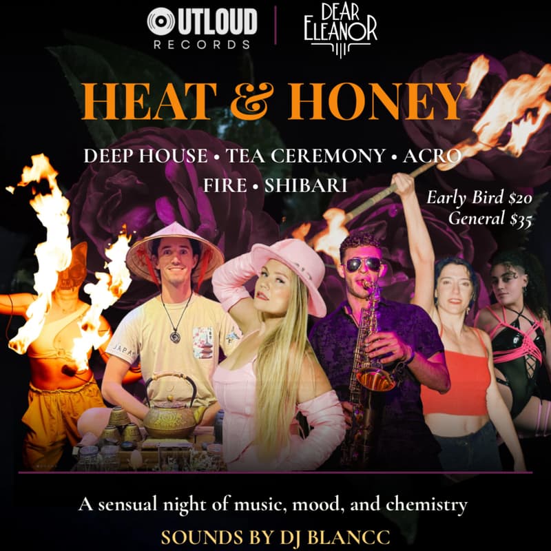 Cover Image for Heat & Honey 🍯🔥 An Immersive Live Hybrid Experience by Jarova, presented by DJ Blancc