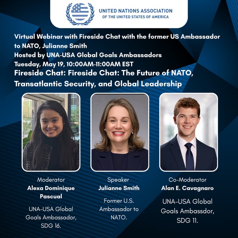 Cover Image for UNA-USA Fireside Chat: The Future of NATO, Transatlantic Security, and Global Leadership