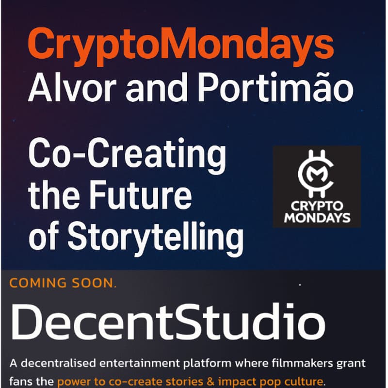 Cover Image for 🚀 🔥 CryptoMondays Alvor and Portimao — Co-Creating the Future of Storytelling with Jack Banas | 24 November