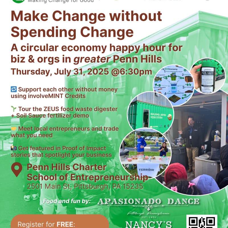 Cover Image for involveMINT Circular Economy Happy Hour: Featuring PHCSE, Terroir, & Ecotone