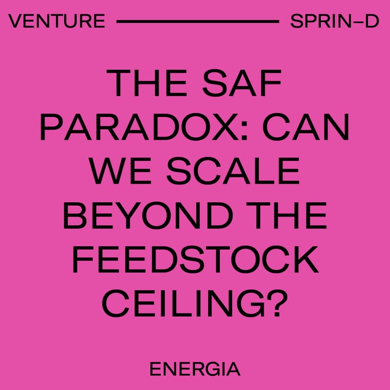 Cover Image for The SAF paradox: Can we scale beyond the feedstock ceiling?