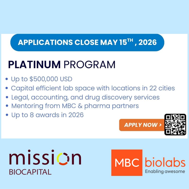 Cover Image for Mission BioCapital Happy Hour: Build Your Biotech with our 2026 Platinum Program