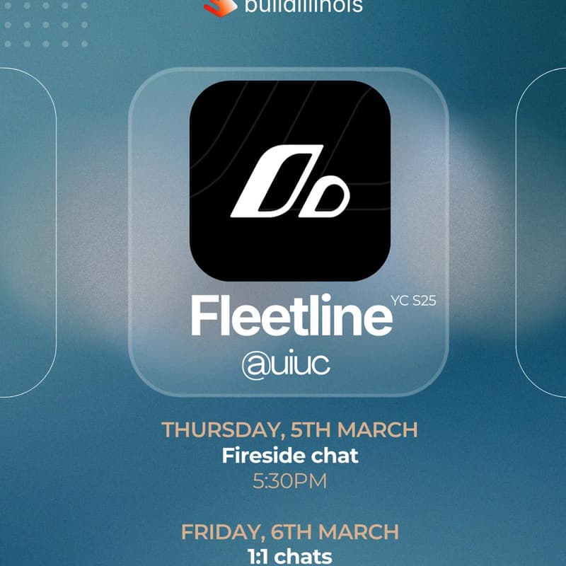 Cover Image for BuildIllinois Fireside Chat: Fleetline YC25 (Saurav Kumar)