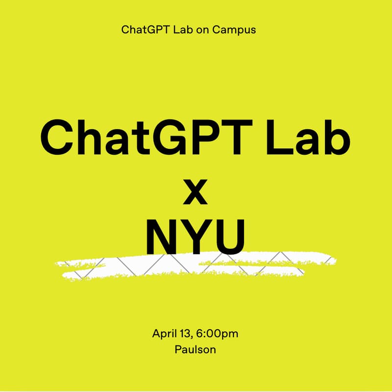 Cover Image for OpenAI@NYU: How Do You Use AI?