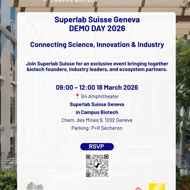 Cover Image for Superlab Suisse Geneva Demo Day @ Campus Biotech