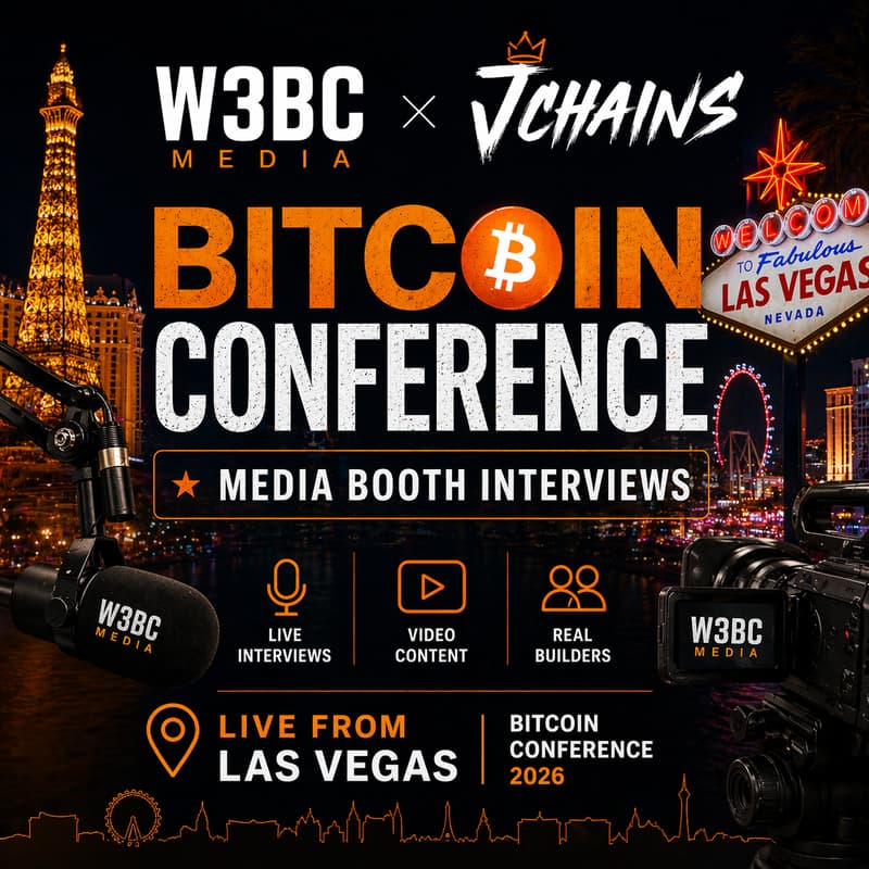 Cover Image for Bitcoin Conference Media Booth Interviews | W3BC Media + JChains