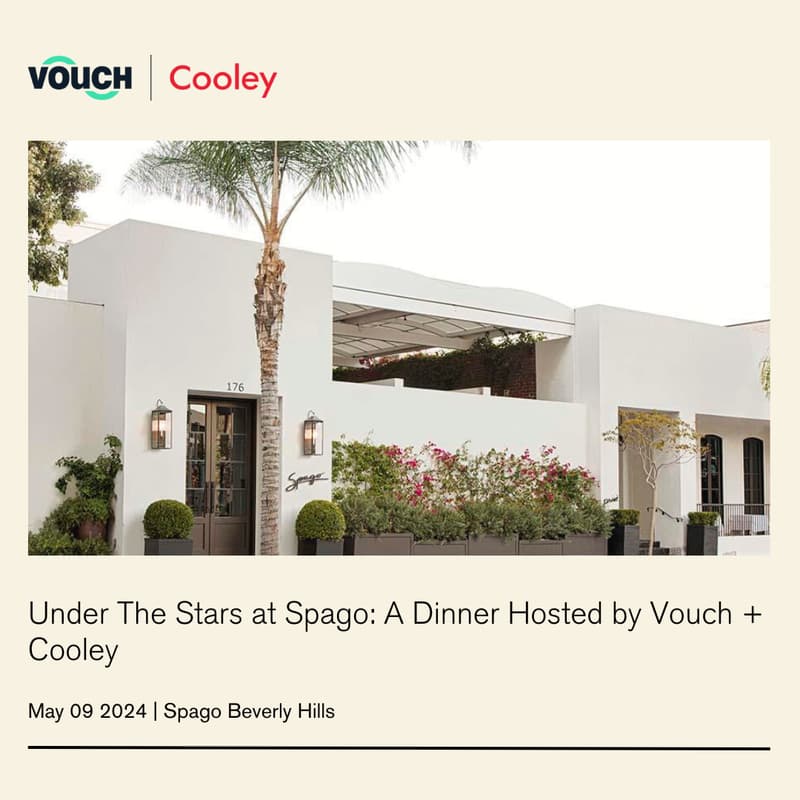 Cover Image for Under The Stars at Spago: A Dinner Hosted by Vouch + Cooley