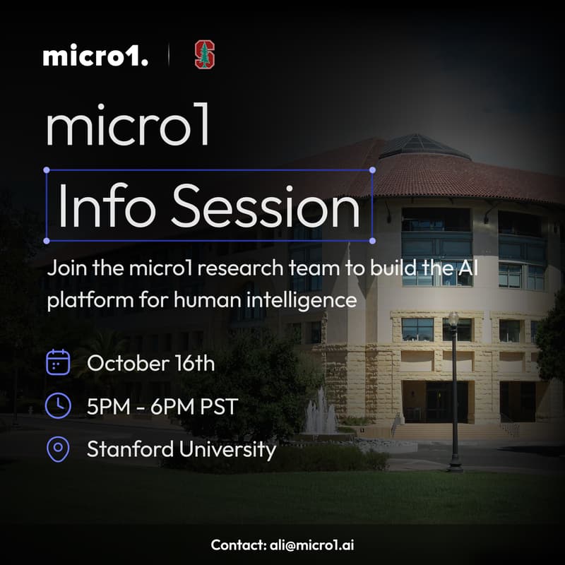 Cover Image for micro1 Info-Session