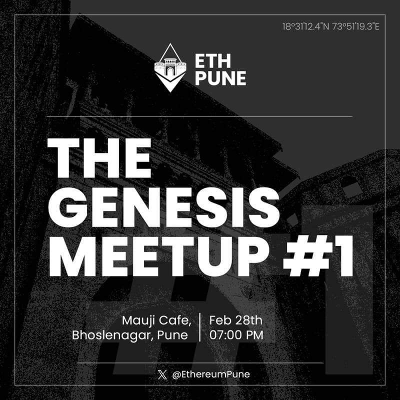 Cover Image for ETH Pune: The Genesis Meetup