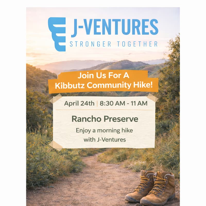 Cover Image for J-Ventures Kibbutz hike!