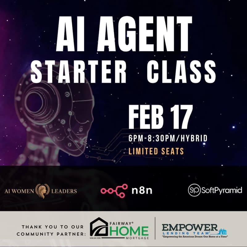 Cover Image for In Person & Virtual: AI Agent Starter Class