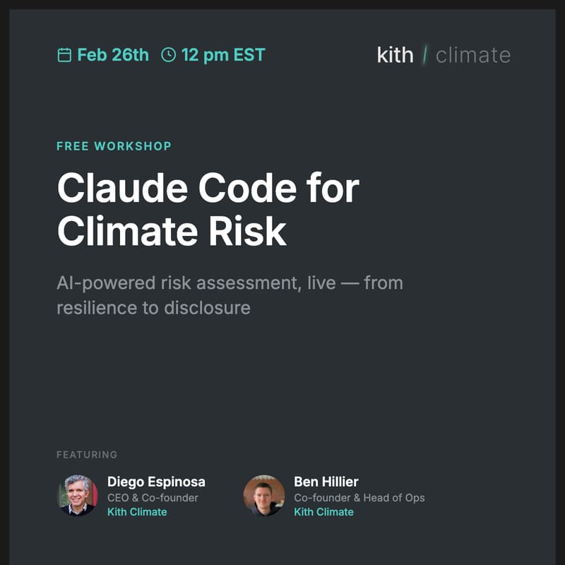 Cover Image for Claude Code for Climate Risk