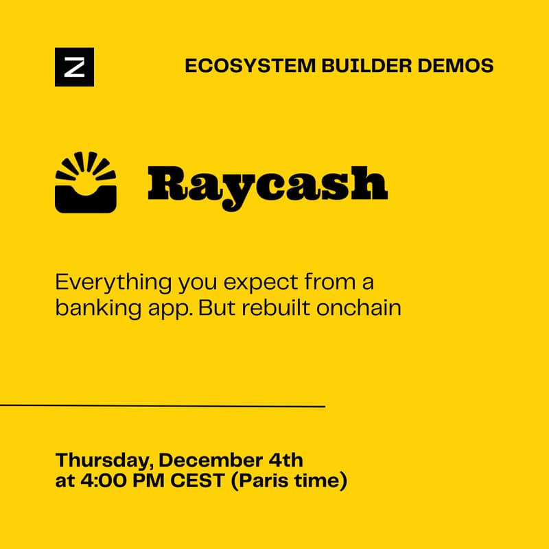 Cover Image for Zama Ecosystem Builder Demos: Raycash