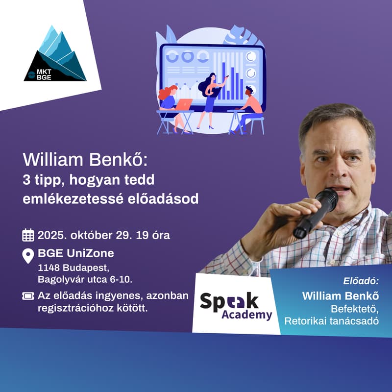 Cover Image for William Benkő - Beszélj úgy, hogy mindenki emlékezzen rád!
