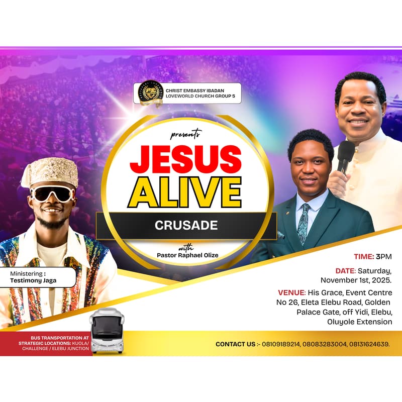 Cover Image for Jesus Alive Crusade
