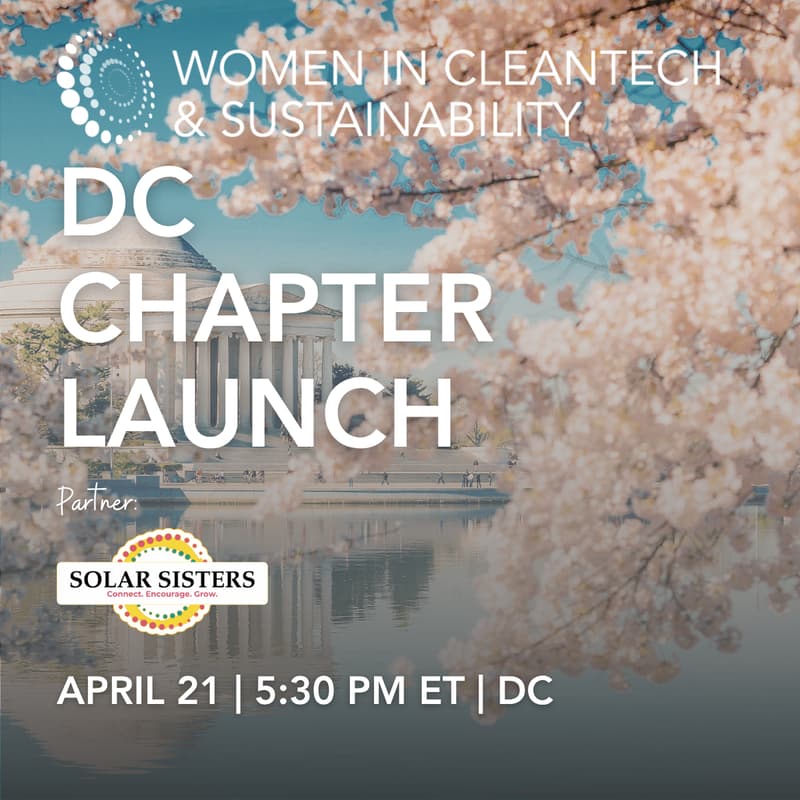 Cover Image for Women in Cleantech and Sustainability Chapter Launch at DC Climate Week