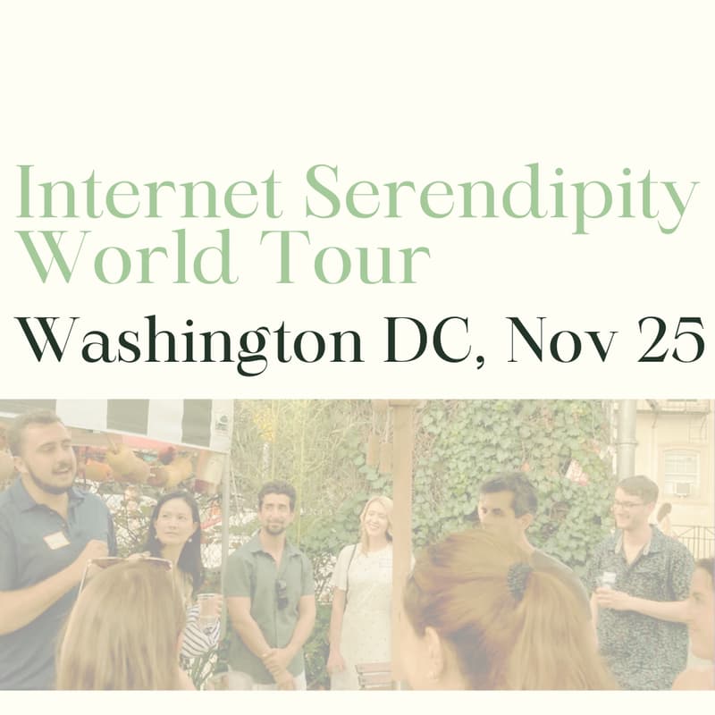 Cover Image for Internet Serendipity World Tour: DC (Tues Nov 25)