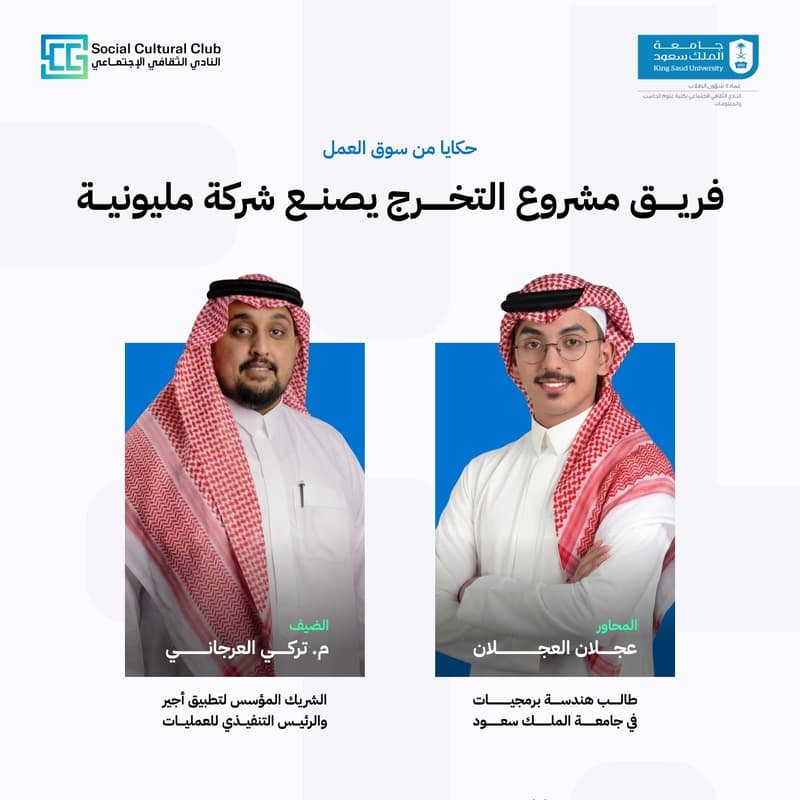 Cover Image for فريق مشروع التخرج يصنع شركة مليونية