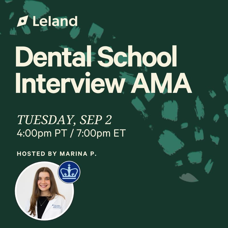 Cover Image for Dental School Interview AMA
