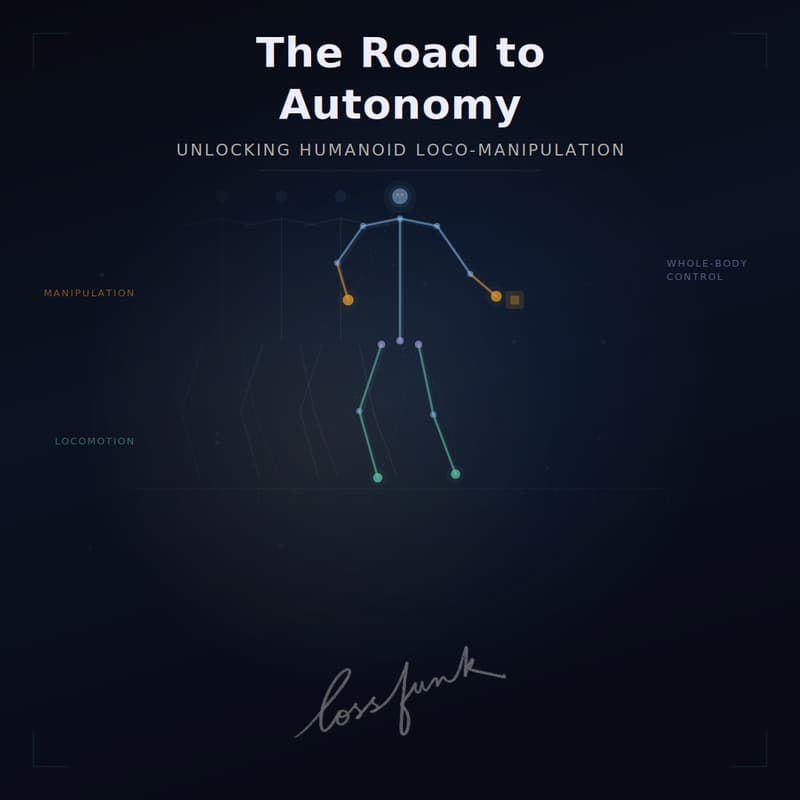 Cover Image for The Road to Autonomy - Unlocking Humanoid Loco-Manipulation