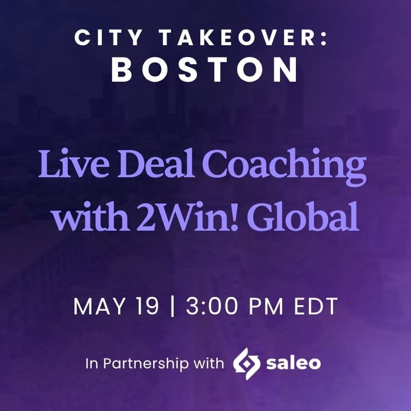 Cover Image for Live Deal Coaching with 2Win! Global