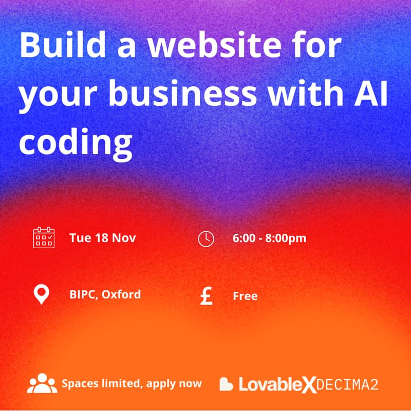 Cover Image for Build a website for your business with AI coding