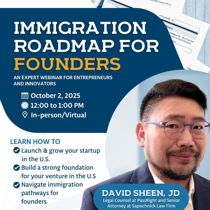 Cover Image for IMMIGRATION ROADMAP FOR FOUNDERS