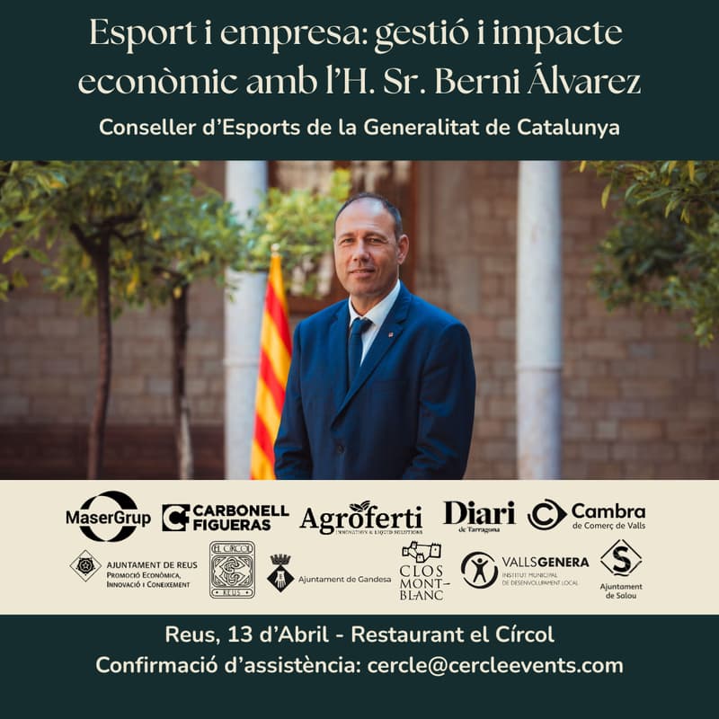 Cover Image for 1a TROBADA EMPRESARIAL - Esport i empresa: gestió i impacte econòmic amb l’H. Sr. Berni Álvarez