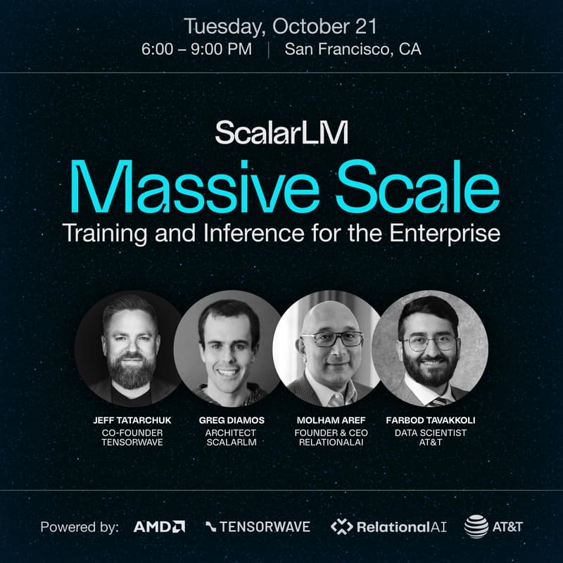 Cover Image for Massive Scale Training & Inference Panel + Networking